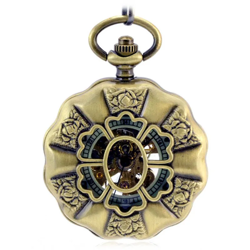 Hollow Skeleton Bronze Automatic Mechanical Pocket Watch Men Vintage Hand Wind Clock Necklace Pocket & Fob Watches With Chain
Hollow Skeleton Bronze Automatic Mechanical Pocket Watch Men Vintage Hand Wind Clock Necklace Pocket & Fob Watches With Chain