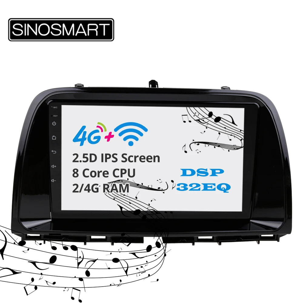 Sinosmart поддерживает BOSE Android 8 1 2Din IPS/QLED 2.5D экран автомобильный gps мультимедийный