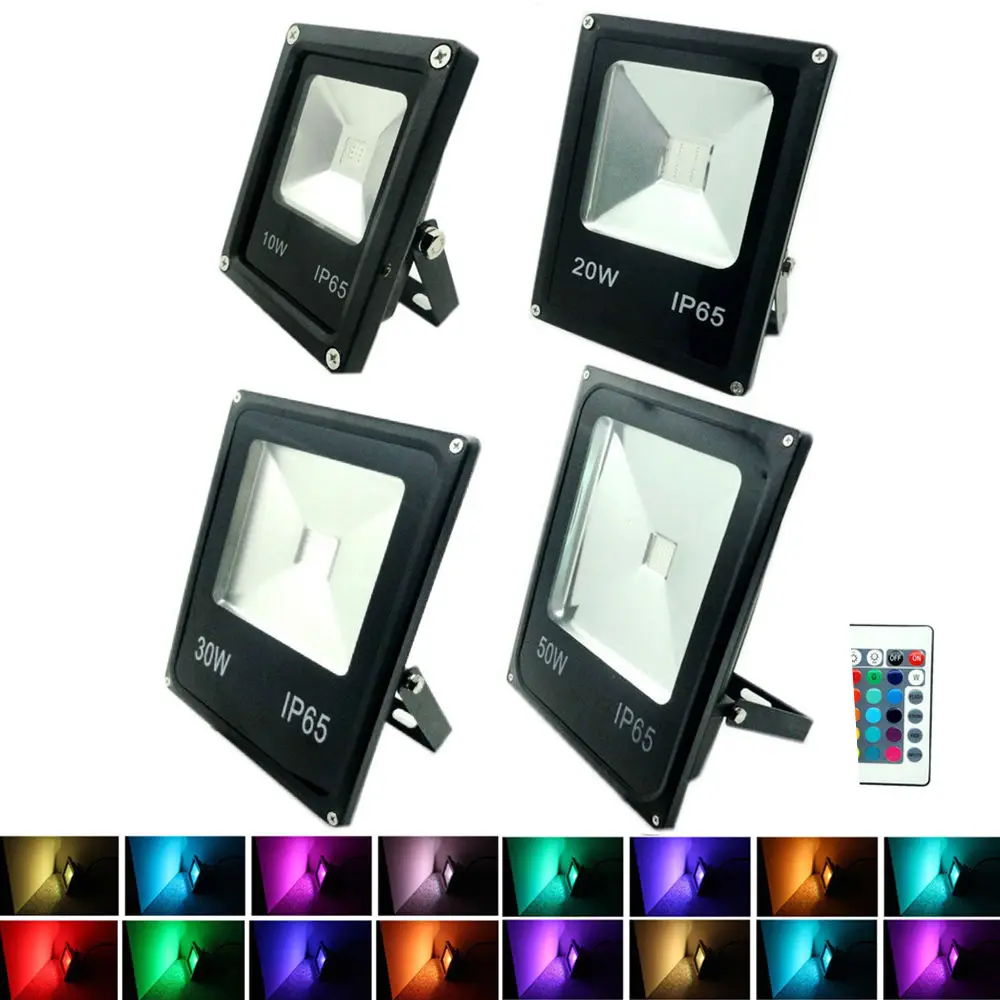 Светодиодные RGB прожекторы с отражателем 10X 10 Вт 20 30 50 прожектор заливающего света