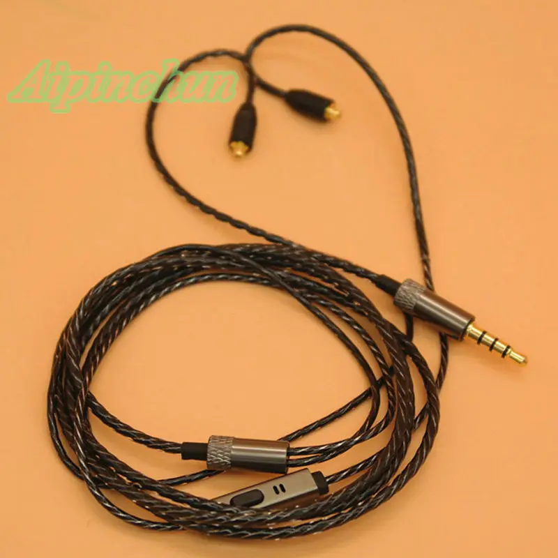 Кабель наушников Aipinchun MMCX с микрофоном, сменный контроллер для Shure SE215, SE425, SE535, SE846, для Westone W60, W50, W40
Кабель наушников Aipinchun MMCX с микрофоном, сменный контроллер для Shure SE215, SE425, SE535, SE846, для Westone W60, W50, W40