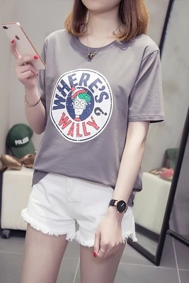 CHUNLI Large size L XL 2XL 3XL 4XL 2019 Women's Spring-Summer Loose Short Sleeve T-Shirt A1036
CHUNLI Large size L XL 2XL 3XL 4XL 2019 Women's Spring-Summer Loose Short Sleeve T-Shirt A1036