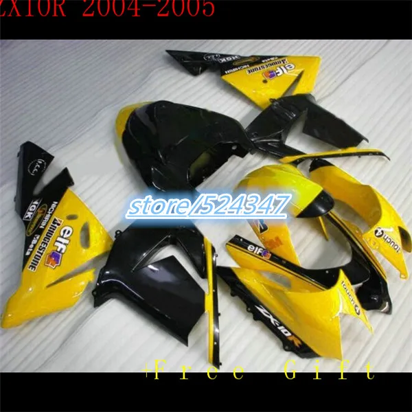 ABS Injection Plastics Fairings Kit For Kawasaki ZX-10R ZX10R 2004 2005 04 05 10R yellow Black Bodywork
ABS Injection Plastics Fairings Kit For Kawasaki ZX-10R ZX10R 2004 2005 04 05 10R yellow Black Bodywork