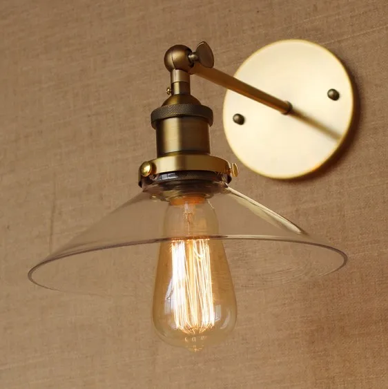 Crazy selling!Golden Industrial Wall Lamp Vintage With Glass Lampshade In Loft Style
Crazy selling!Golden Industrial Wall Lamp Vintage With Glass Lampshade In Loft Style