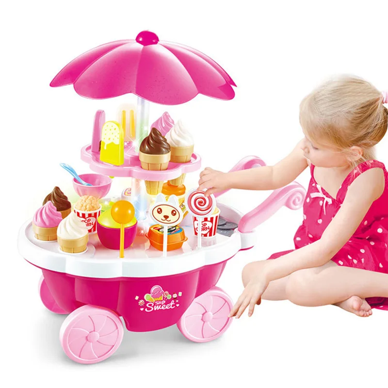 Новый модный дом игрушки мини конфеты мороженое автомобиль с легкой музыкой