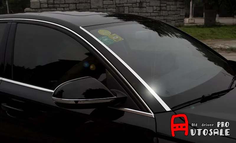 Stainless Chromium Front Windshield Glass Strip Molding Trims Exterior Car Styling 2pcs For Audi A6 C7 2012 2013 2014 2015
Stainless Chromium Front Windshield Glass Strip Molding Trims Exterior Car Styling 2pcs For Audi A6 C7 2012 2013 2014 2015
