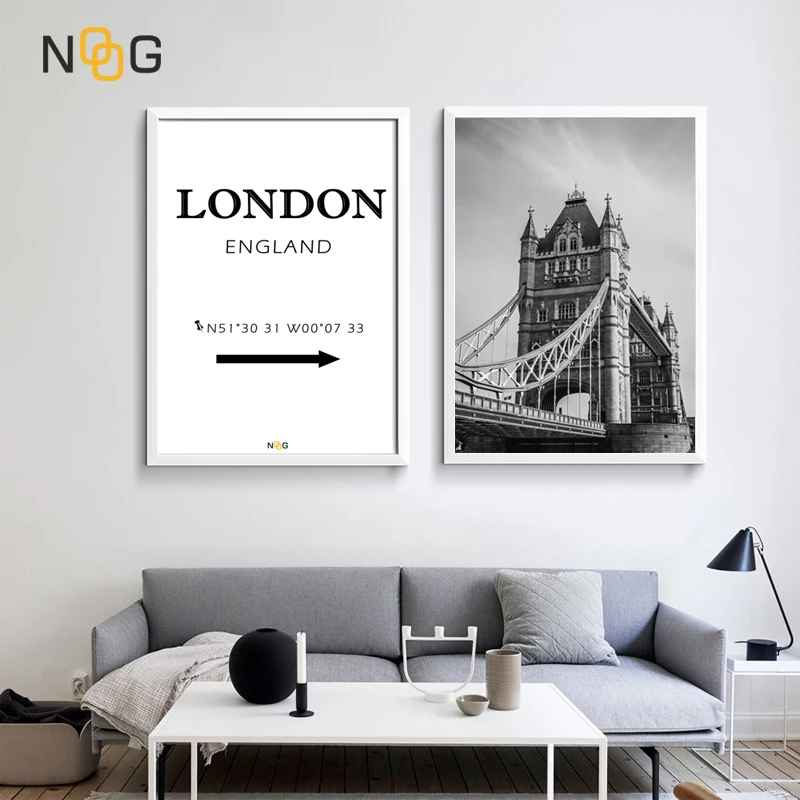 NOOG Nordic Landscape poster Wall Art London Tower Bridge Canvas Poster And Canvas Painting For England Home Decorative
NOOG Nordic Landscape poster Wall Art London Tower Bridge Canvas Poster And Canvas Painting For England Home Decorative