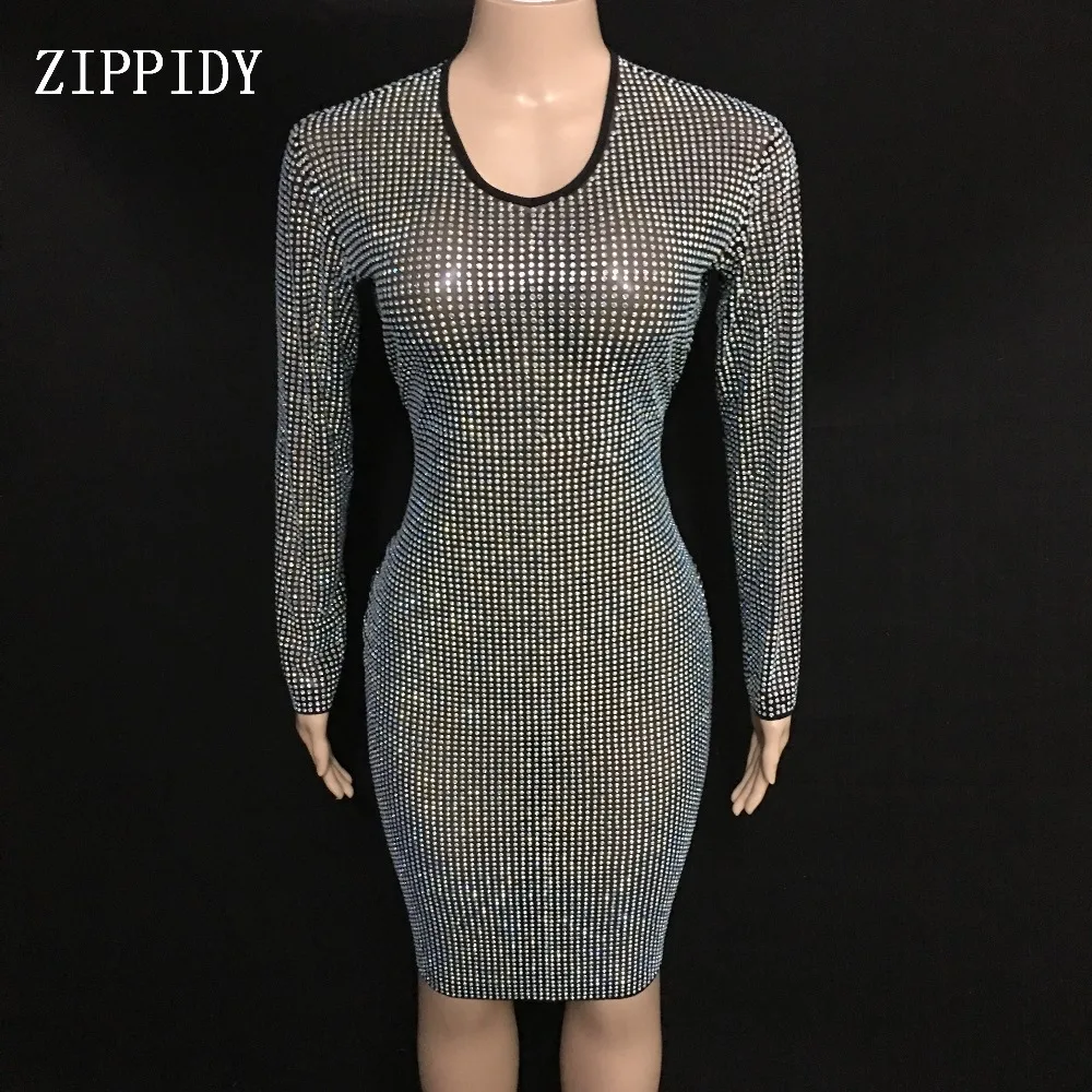 new style Fashion Sparkly Full Rhinestones Women Birthday Celebrate See Through Mesh stones Costume Dance sexy Dress
new style Fashion Sparkly Full Rhinestones Women Birthday Celebrate See Through Mesh stones Costume Dance sexy Dress
