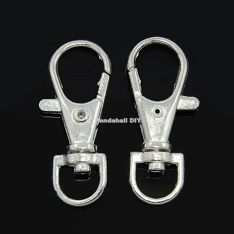 100pcs Mixed Alloy Swivel Lobster Claw Clasps, Mixed Color, 37x15x4mm, Hole: 8.5x6mm
100pcs Mixed Alloy Swivel Lobster Claw Clasps, Mixed Color, 37x15x4mm, Hole: 8.5x6mm