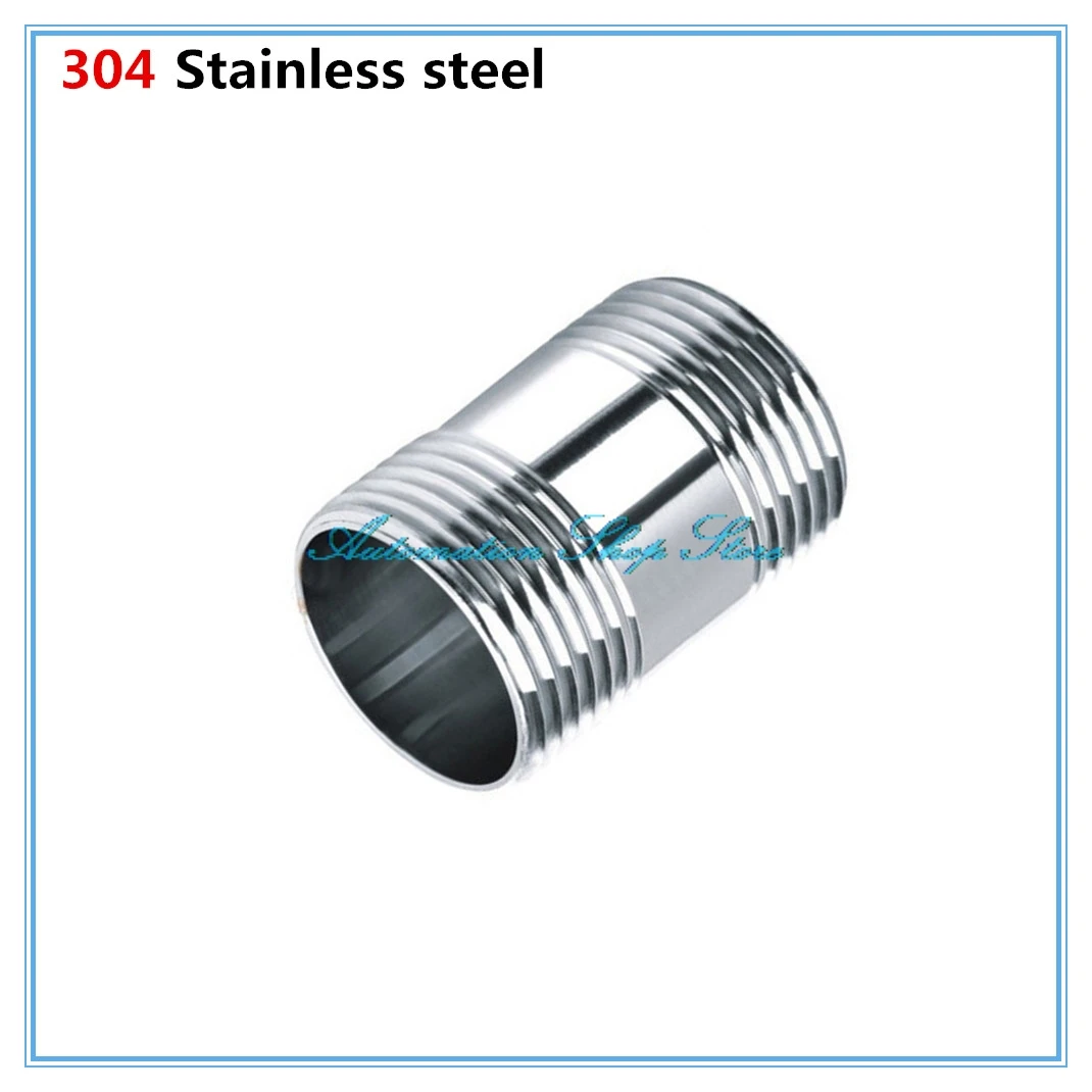 Water connection 1/4" 3/8" 1/2" 3/4" 1" 1-1/4" 1-1/2" Male X Male Threaded Pipe Fittings Stainless Steel SS304
Water connection 1/4" 3/8" 1/2" 3/4" 1" 1-1/4" 1-1/2" Male X Male Threaded Pipe Fittings Stainless Steel SS304