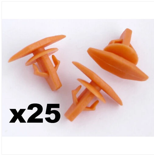 25x For Honda Rubber Weatherstrip Door and Boot Seal Clips- Orange- Civic, For CR-V etc
25x For Honda Rubber Weatherstrip Door and Boot Seal Clips- Orange- Civic, For CR-V etc