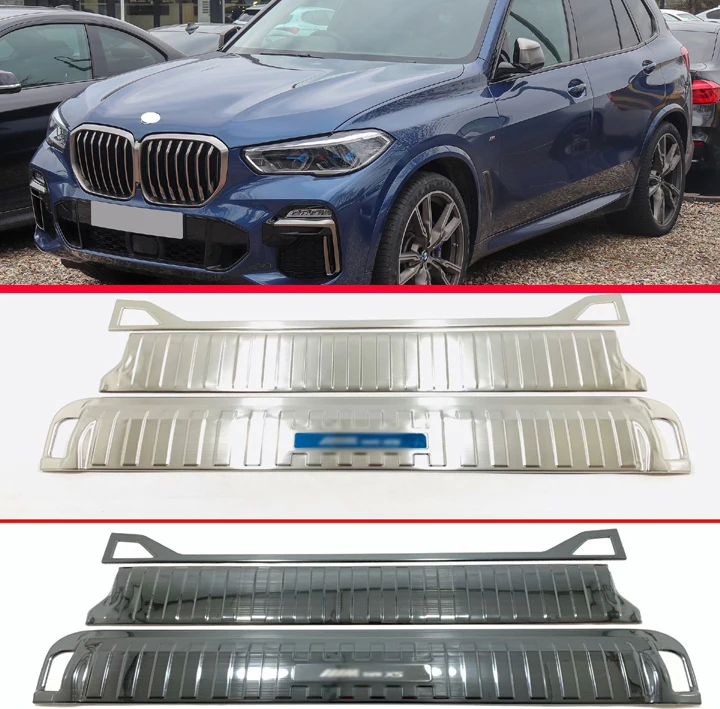 Для BMW X5 G05 2019 2020 Нержавеющая сталь задняя защитная накладка на багажник порога