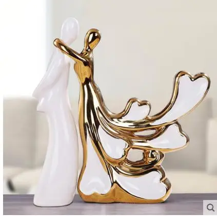 Ceramic couple character crafts, creative home office decorations, wedding gifts
Ceramic couple character crafts, creative home office decorations, wedding gifts