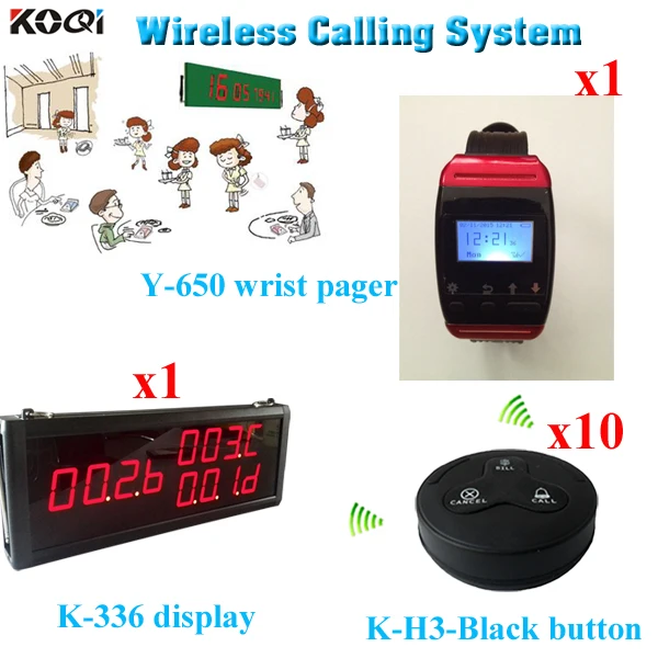 NEWEST Restaurant Wireless Service Devices with 3-key Transmitter Button; Watch Receiver; 3-digit Number Display Free Shipping
NEWEST Restaurant Wireless Service Devices with 3-key Transmitter Button; Watch Receiver; 3-digit Number Display Free Shipping
