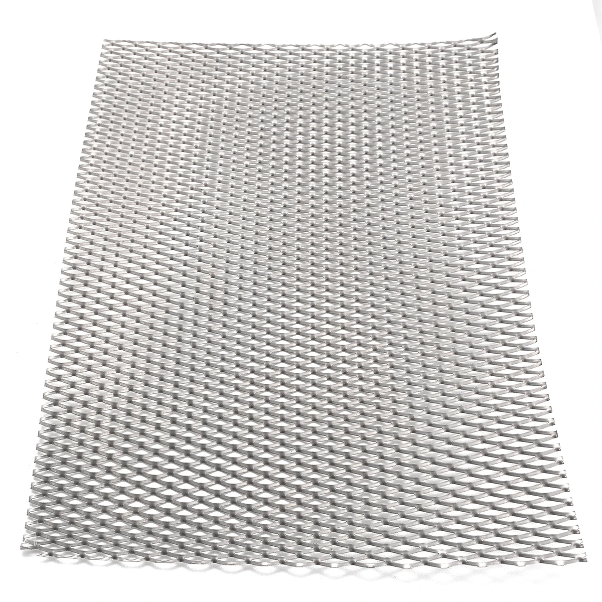 1pc Mayitr Practical Metal Titanium Mesh Sheet Heat Corrosion Resistance Silver Perforated Expanded Plate 200mm*300mm*0.5mm
1pc Mayitr Practical Metal Titanium Mesh Sheet Heat Corrosion Resistance Silver Perforated Expanded Plate 200mm*300mm*0.5mm