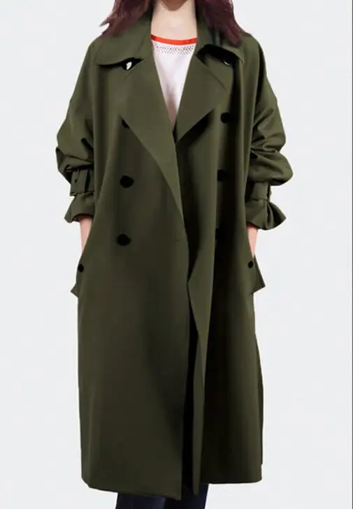 M-4XL Hot / Spring Women New Fashion Loose large temperament tie with thin windbreaker fall shoulder sleeve long coat
M-4XL Hot / Spring Women New Fashion Loose large temperament tie with thin windbreaker fall shoulder sleeve long coat