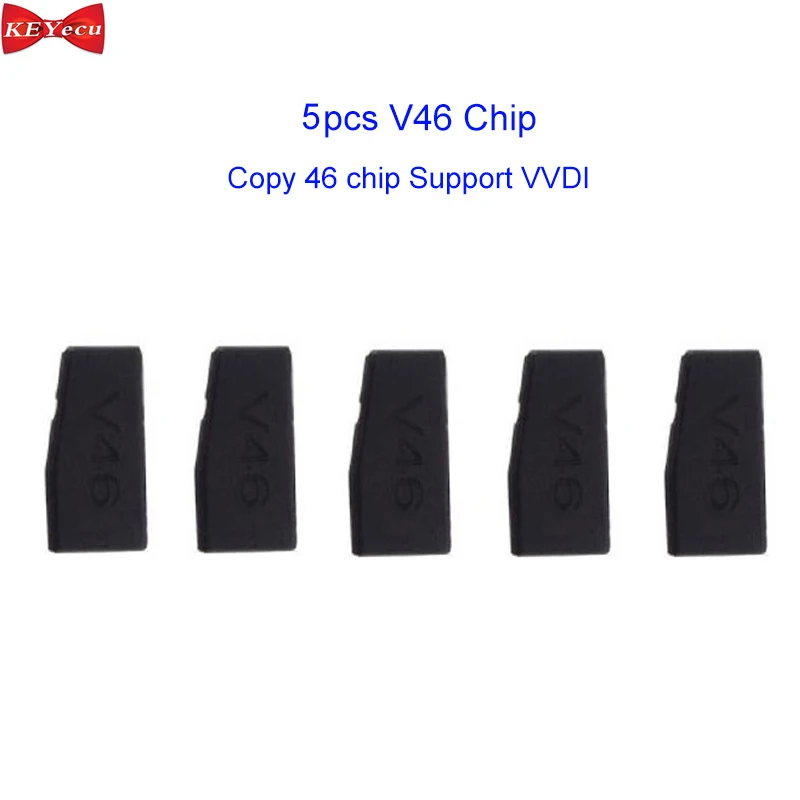 KEYECU 5pcs V46 Chip Copiable 46 Transponder chip Support VVDI Full Series of Machines Compatible with All Models
KEYECU 5pcs V46 Chip Copiable 46 Transponder chip Support VVDI Full Series of Machines Compatible with All Models