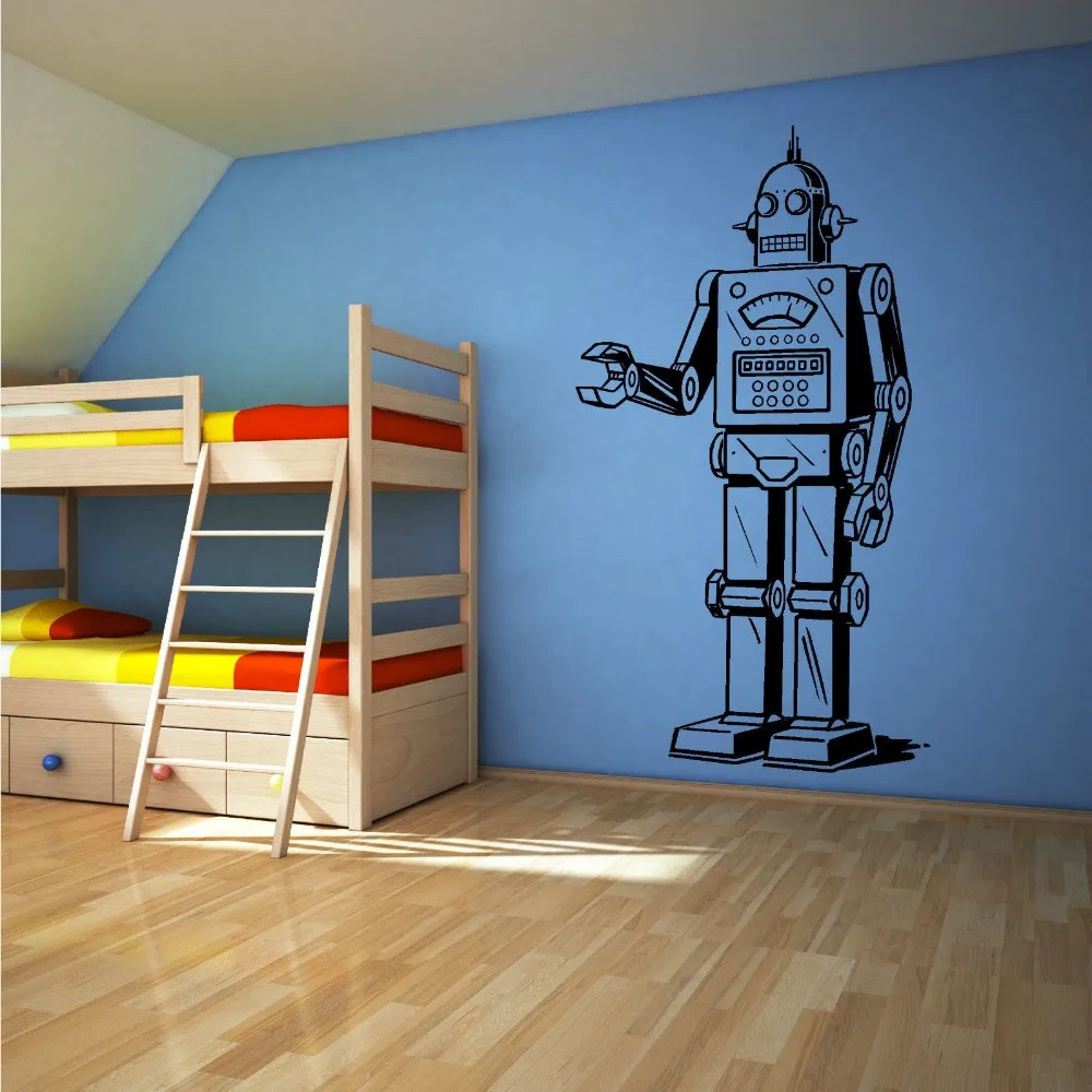 New arrival ROBOT Vinyl wall art sticker decal boys bedroom Children's room Nursery Wall Decals mural Art home decor
New arrival ROBOT Vinyl wall art sticker decal boys bedroom Children's room Nursery Wall Decals mural Art home decor