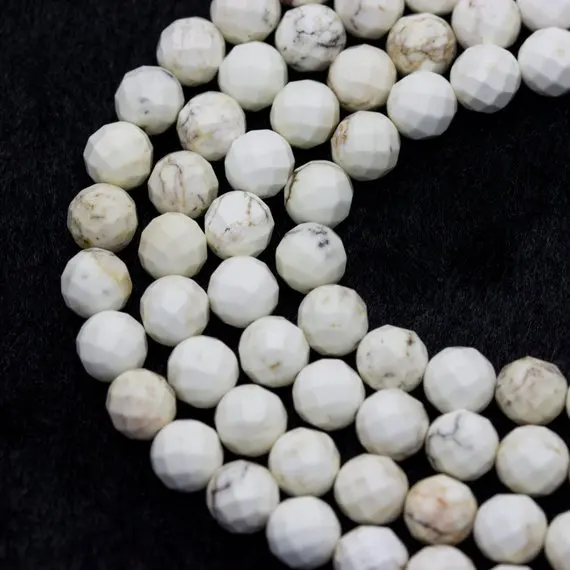 White Turquois e Magnesite Faceted Round Loose Beads,Size 4mm 6mm 8mm 10mm 12mm Faceted Howlite Beads 15.5'' Strand,
White Turquois e Magnesite Faceted Round Loose Beads,Size 4mm 6mm 8mm 10mm 12mm Faceted Howlite Beads 15.5'' Strand,