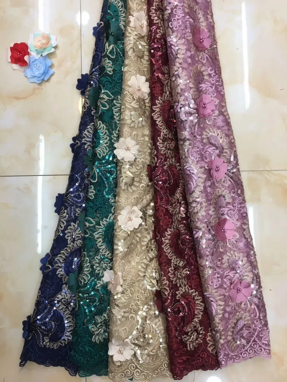 Cassiel African 3d Flowers Tulle Lace Fabric 2019 Fashionble Style Nigerian Embroidered Tulle Lace Fabric With Sequins Material
Cassiel African 3d Flowers Tulle Lace Fabric 2019 Fashionble Style Nigerian Embroidered Tulle Lace Fabric With Sequins Material