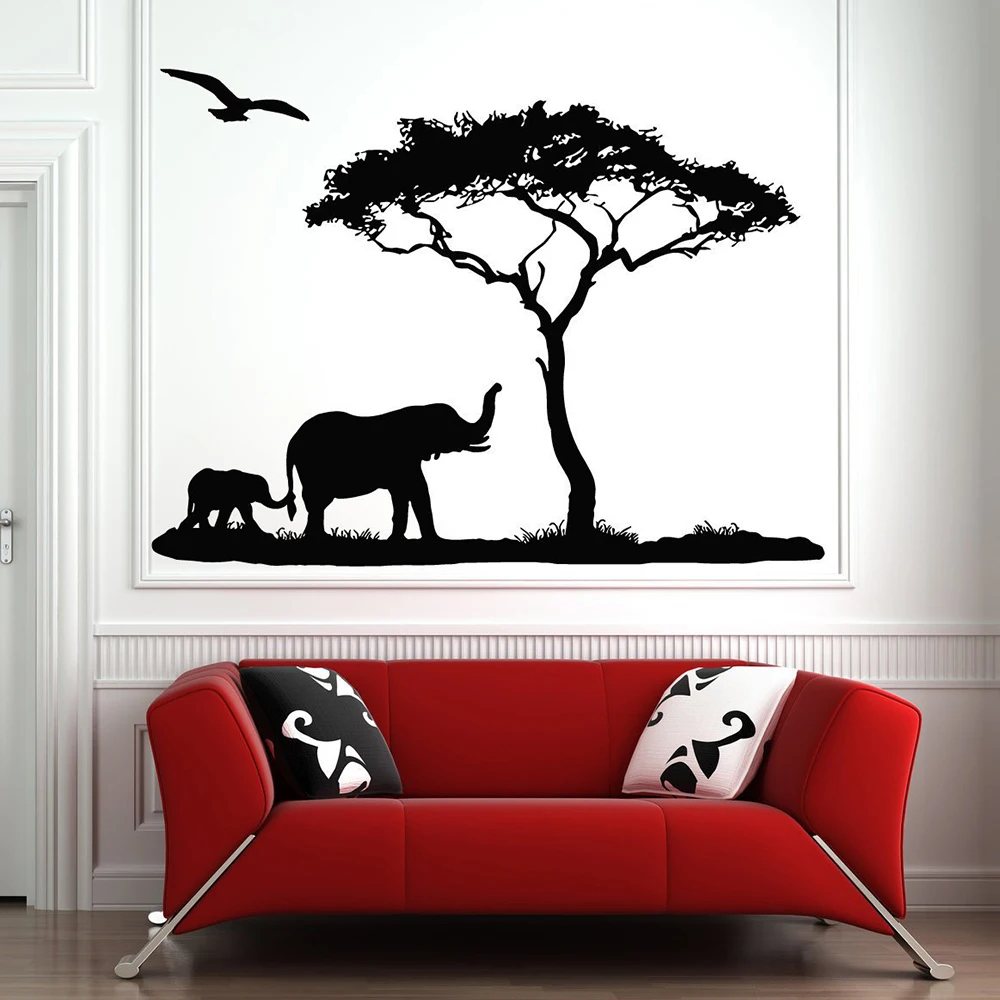 Mother Elephant Tree Wall Decal Sticker Africa Savanna Animal Zoo Nursery Kids Decor Jungle Animals Decals for Kids Rooms D722
Mother Elephant Tree Wall Decal Sticker Africa Savanna Animal Zoo Nursery Kids Decor Jungle Animals Decals for Kids Rooms D722