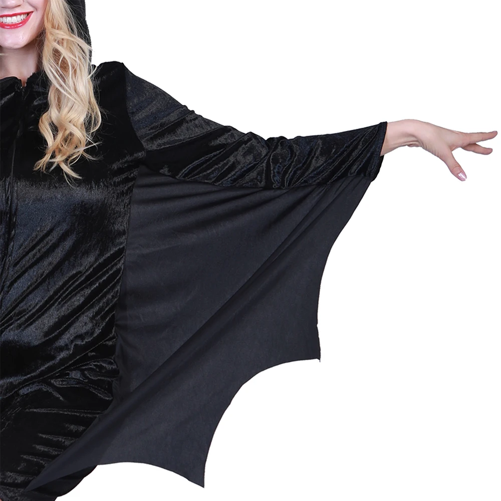 Carnival Black Vampire Bat Halloween Costume for Women Animal Jumpsuit Adult Anime Cosplay Novelty Onesie Wings Cape Fancy Dress
Carnival Black Vampire Bat Halloween Costume for Women Animal Jumpsuit Adult Anime Cosplay Novelty Onesie Wings Cape Fancy Dress