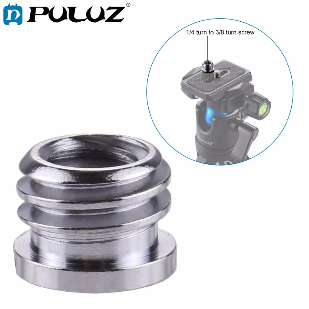 PULUZ 1/4 inch Female Thread to 3/8 inch Male Thread Convert Adapter Screw for Camera Tripod Ballhead DSLR Camera Accessories
PULUZ 1/4 inch Female Thread to 3/8 inch Male Thread Convert Adapter Screw for Camera Tripod Ballhead DSLR Camera Accessories
