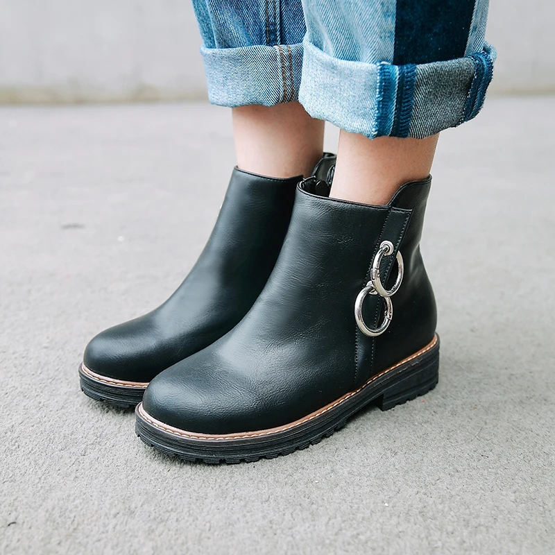 JK Pu Women Ankle Boots Round Toe Footwear Platform Girl Shoes Women 2018 Thick Heels Ladies Shoes New Casual Female Boot
JK Pu Women Ankle Boots Round Toe Footwear Platform Girl Shoes Women 2018 Thick Heels Ladies Shoes New Casual Female Boot