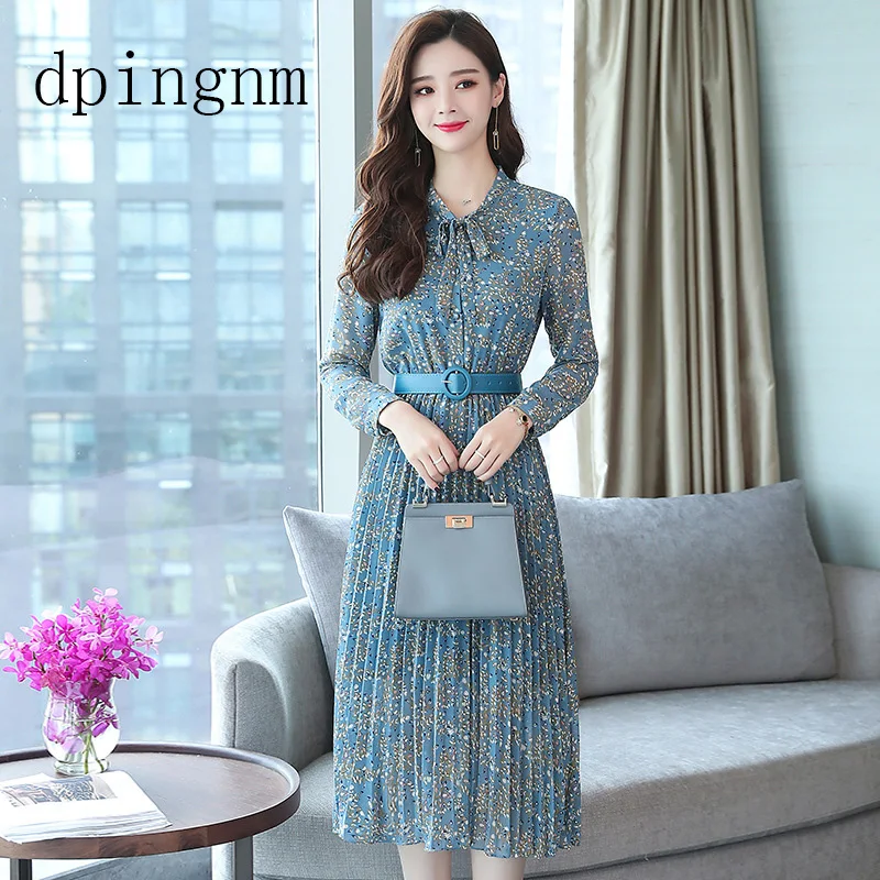 Sweet Dress 2018 New Spring Korean Fashion Women Floral Print Long Chiffon Dresses Female Long Sleeve Pleated Vestidos
Sweet Dress 2018 New Spring Korean Fashion Women Floral Print Long Chiffon Dresses Female Long Sleeve Pleated Vestidos