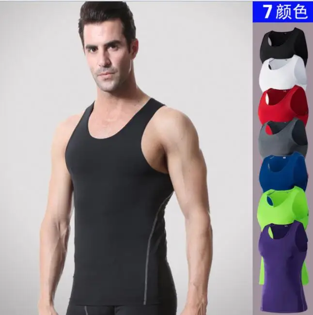 Sports PRO men training body-hugging vest basketball fitness running quick drying vest
Sports PRO men training body-hugging vest basketball fitness running quick drying vest