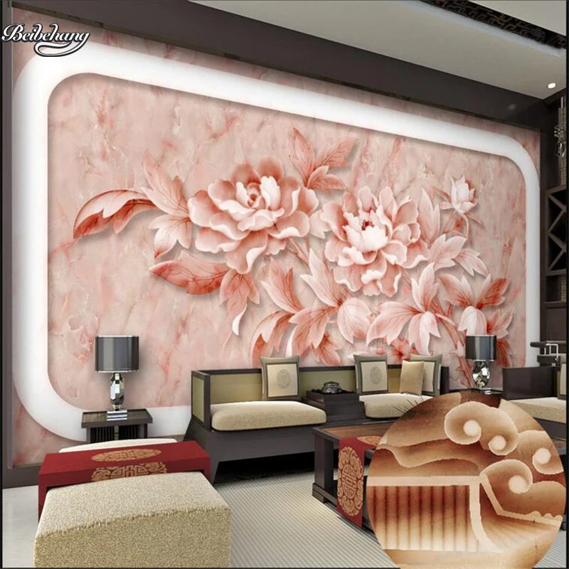 beibehang Rich peony TV background wall relief relief wall background custom large fresco non woven fabric wallpaper
beibehang Rich peony TV background wall relief relief wall background custom large fresco non woven fabric wallpaper