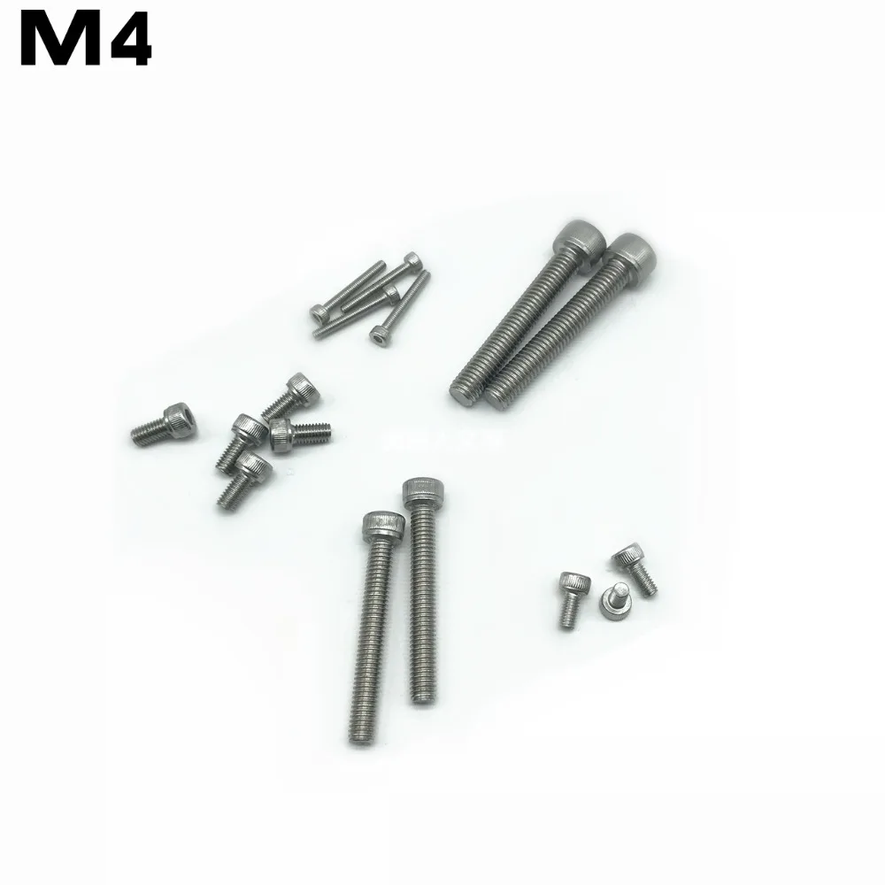 50pcs M4 304 Stainless Steel Hexagon Socket Head Cap Screws Inner Hex Socket Bicycle Bolt Metric Thread DIN912 6mm-30mm
50pcs M4 304 Stainless Steel Hexagon Socket Head Cap Screws Inner Hex Socket Bicycle Bolt Metric Thread DIN912 6mm-30mm