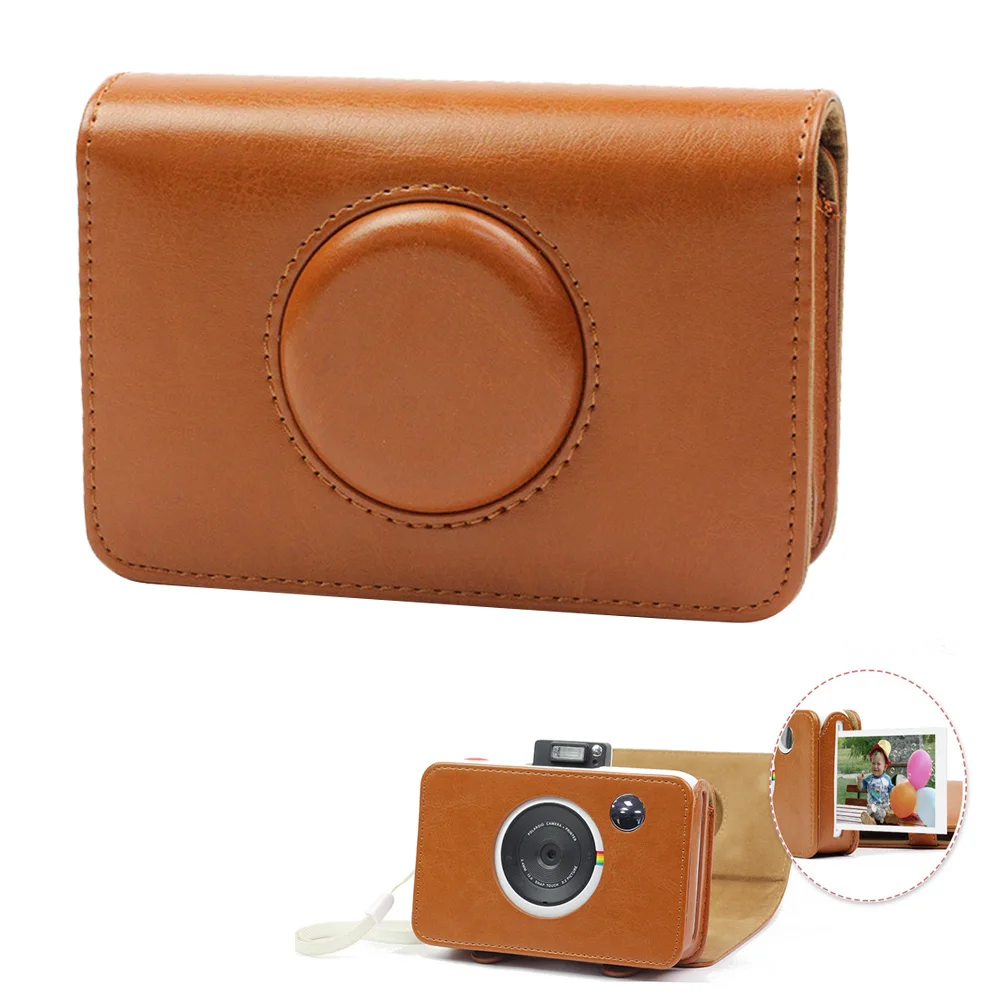 

Besegad Retro PU Leather Waterproof Anti-shock Storage Carry Bag Case Cover for Polaroid Snap Touch Instant Print Digital Camera