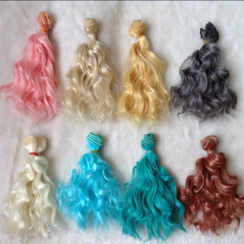 5PCS/LOT New Arrival Dolls Accessories 1/3 1/4 1/6 DIY Wavy Synthetic Hair For Doll BJD Handmade
5PCS/LOT New Arrival Dolls Accessories 1/3 1/4 1/6 DIY Wavy Synthetic Hair For Doll BJD Handmade
