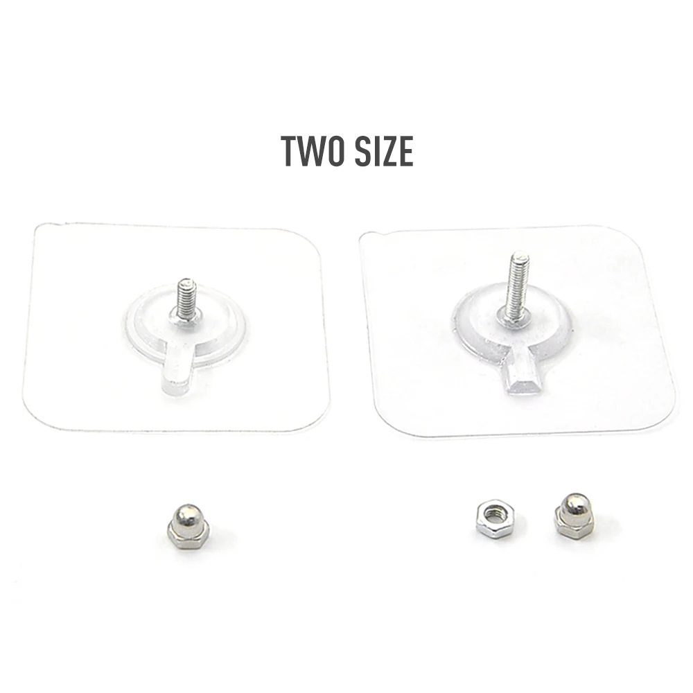 NEW PVC Strong Adhesive Nails Wall Poster Seamless Wall Hook Waterproof Durable Transparent Kitchen Bathroom Screw Hook Hanger
NEW PVC Strong Adhesive Nails Wall Poster Seamless Wall Hook Waterproof Durable Transparent Kitchen Bathroom Screw Hook Hanger