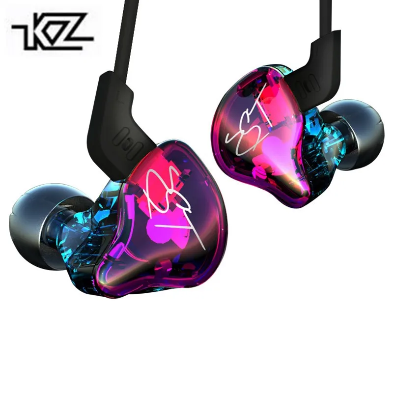 KZ Знч BA + DD наушники вкладыши Гибридный гарнитура HIFI бас шум отмена с микрофоном