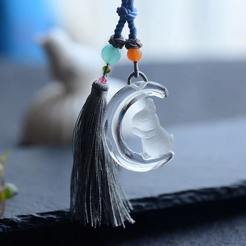 Wholesale White Natural Crystal Pendant Hand Carved Moon Rabbit Pendant Sweater Chain Necklace Lucky for Women Crystal Jewelry
Wholesale White Natural Crystal Pendant Hand Carved Moon Rabbit Pendant Sweater Chain Necklace Lucky for Women Crystal Jewelry