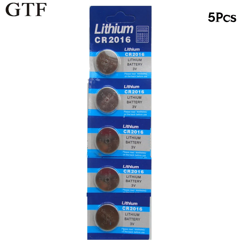 5 шт./упак. 3 в CR2016 кнопочный аккумулятор ECR2016 DL2016 BR2016 KL2016 литиевая батарея для