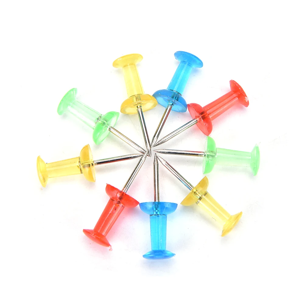 100PCS Assorted Transparent Push Pin Colorful Making Thumbtack Pins Cork Board Office School Stationery
100PCS Assorted Transparent Push Pin Colorful Making Thumbtack Pins Cork Board Office School Stationery