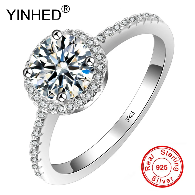 YINHED Wedding Rings for Women Solid 925 Sterling Silver Round AAA+ Cubic Zirconia Engagement Ring Fine Jewelry ZR507
YINHED Wedding Rings for Women Solid 925 Sterling Silver Round AAA+ Cubic Zirconia Engagement Ring Fine Jewelry ZR507