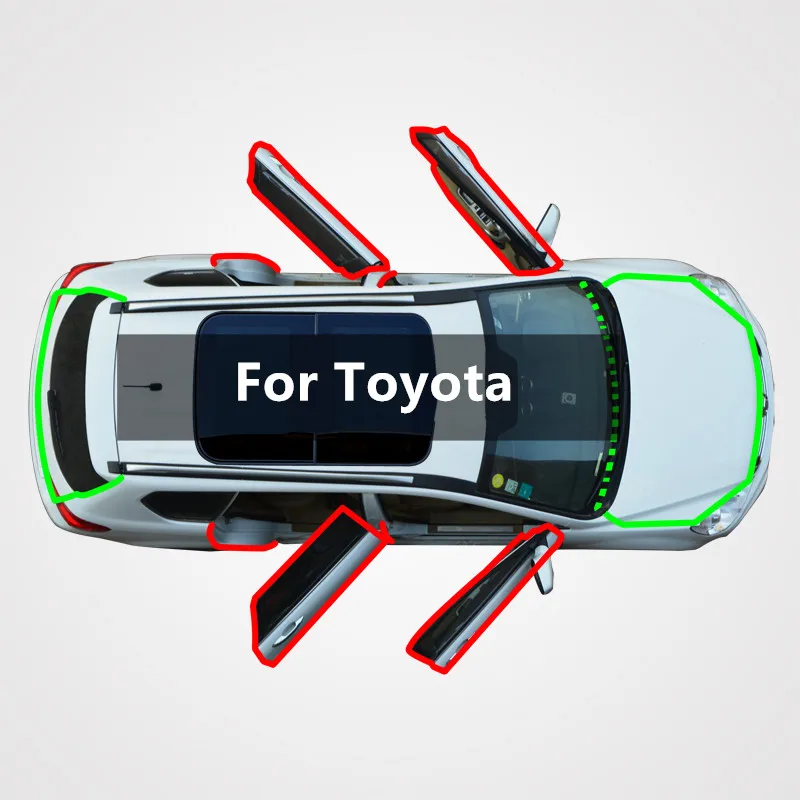 For Toyota SUV highlander RAV4 prado landcozer MPV door retrofit soundproof seal strip
For Toyota SUV highlander RAV4 prado landcozer MPV door retrofit soundproof seal strip