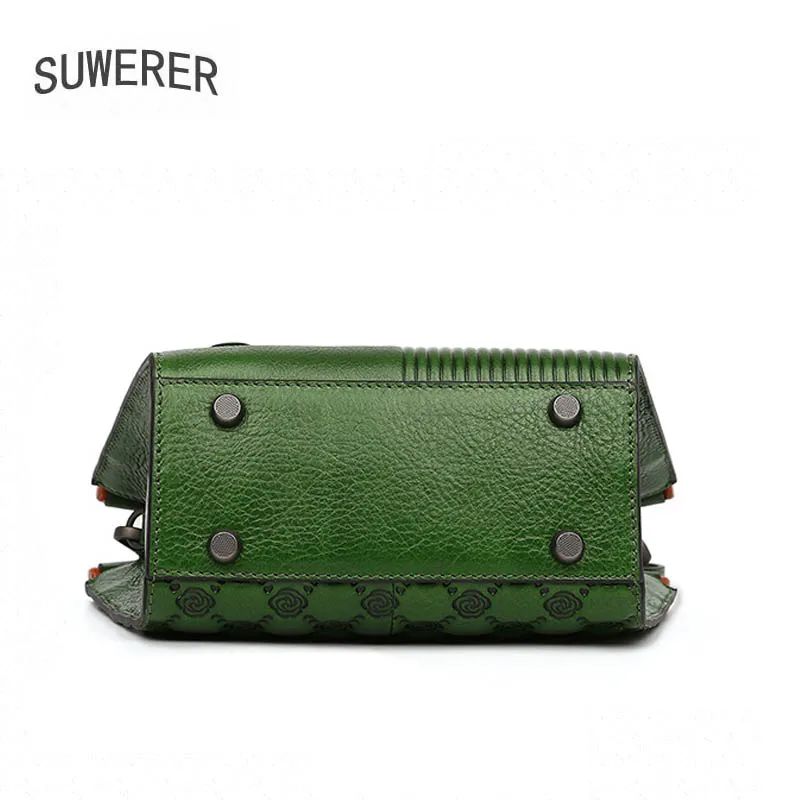 SUWERER Women genuine Leather bags for women 2020 new luxury handbags women bags designer Embossing flowers Art tote bags
SUWERER Women genuine Leather bags for women 2020 new luxury handbags women bags designer Embossing flowers Art tote bags