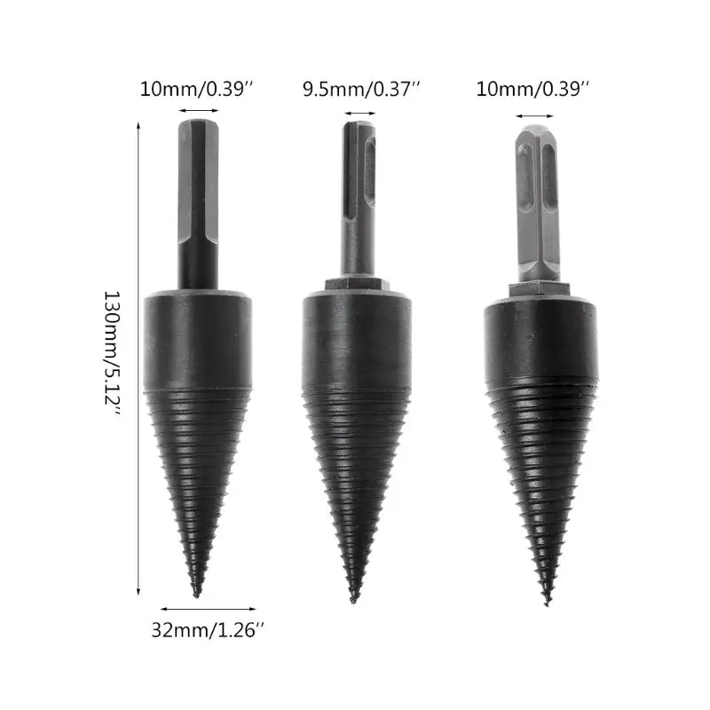 1 Pc Firewood Machine Drill Wood Cone Reamer Punch Driver Drill Bit Split Drilling Tools 130x32mm Power tool accessories
1 Pc Firewood Machine Drill Wood Cone Reamer Punch Driver Drill Bit Split Drilling Tools 130x32mm Power tool accessories