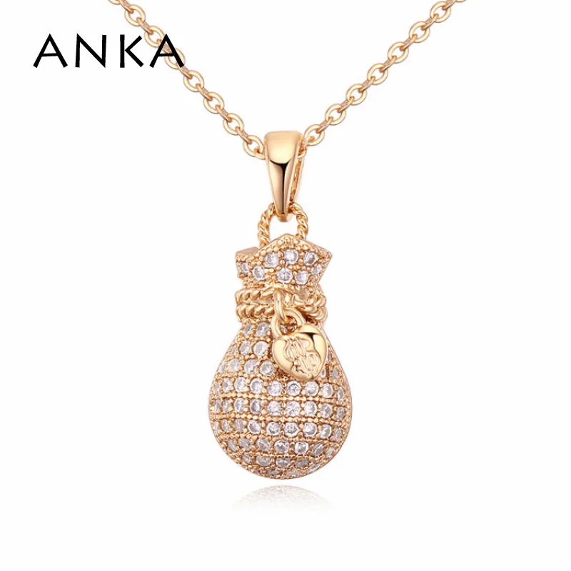 ANKA fashion key of love bag pendant necklace for women lover jewelry with AAA grade cubic zircon romantic necklace gift #121429
ANKA fashion key of love bag pendant necklace for women lover jewelry with AAA grade cubic zircon romantic necklace gift #121429