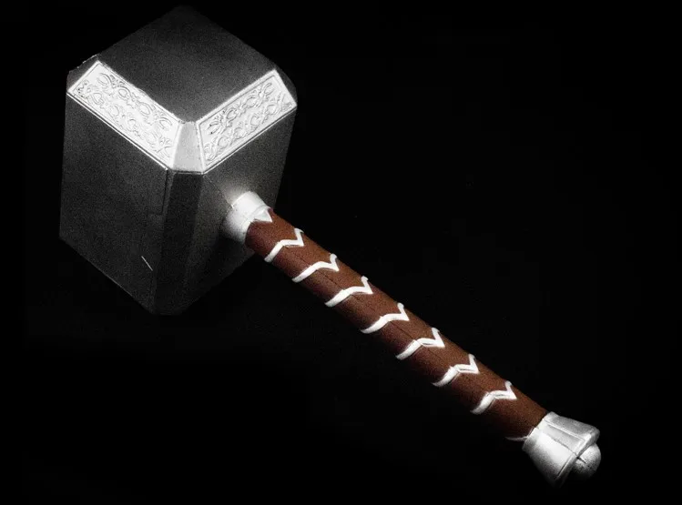 Thor Hammer 1:1 весы Thor's на заказ косплей реквизит PU пена подарок Прямая