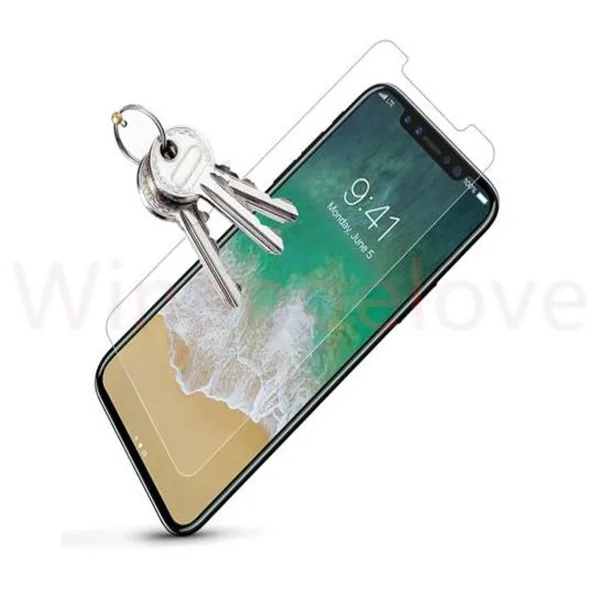 1000 шт./лот 2.5D 0 3 мм Закаленное стекло протектор экрана для iphone 8 plus X 7 7plus 6 6S 5S