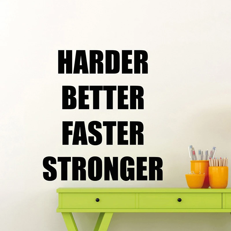 Gym Wall Decal Harder Better Fitness Motivational Quote Vinyl Sticker Home Crossfit Sport Poster Workout Inspirational MuralD465
Gym Wall Decal Harder Better Fitness Motivational Quote Vinyl Sticker Home Crossfit Sport Poster Workout Inspirational MuralD465