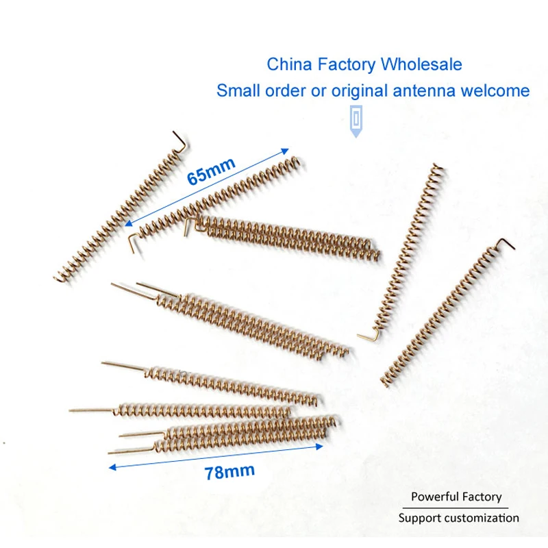 433MHZ 3dbi internal PCB welding copper coil spring antenna 433 helical 50PCS/batch | Мобильные телефоны и аксессуары