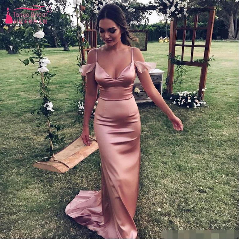 Dusty Rose Mermaid Long Bridesmaid Dresses Spaghetti elegance Wedding Guest Dress Wedding Party Gowns cheap formal dress ZB034
Dusty Rose Mermaid Long Bridesmaid Dresses Spaghetti elegance Wedding Guest Dress Wedding Party Gowns cheap formal dress ZB034