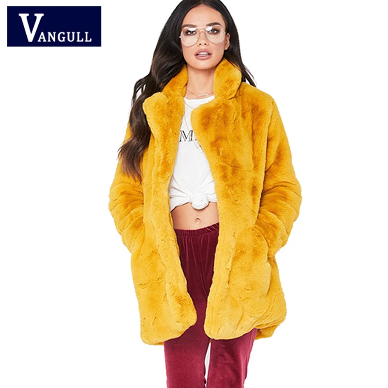 Vangull Winter Faux Fur Jackets Fashion Thick Warm Fur Coats 2019 Autumn New Long Sleeve Solid Loose Female Fur Overcoat Tops
Vangull Winter Faux Fur Jackets Fashion Thick Warm Fur Coats 2019 Autumn New Long Sleeve Solid Loose Female Fur Overcoat Tops