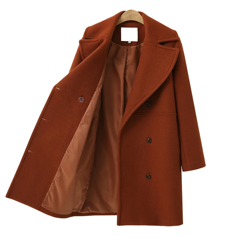 New Thin Wool Blend Coat Women Long Sleeve Turn-down Collar Outwear Jacket Casual Autumn Winter Elegant Overcoat Z5722
New Thin Wool Blend Coat Women Long Sleeve Turn-down Collar Outwear Jacket Casual Autumn Winter Elegant Overcoat Z5722